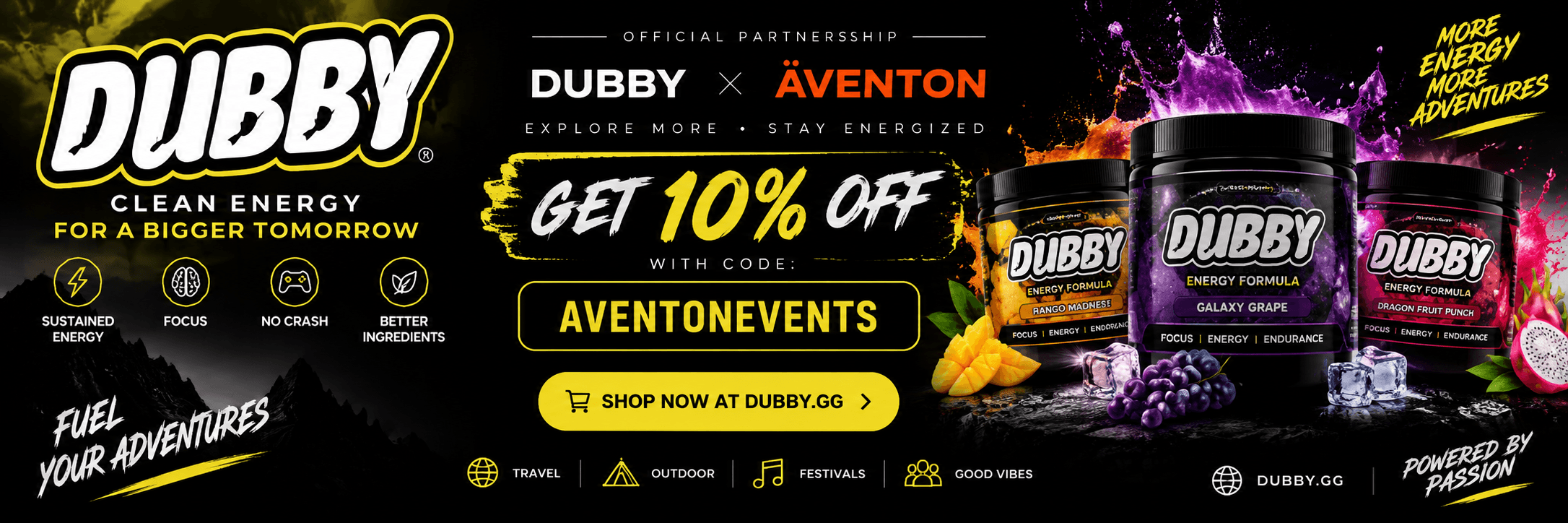 Dubby x Äventon: få 10 % rabatt med koden AVෙන්TONEVENTS
